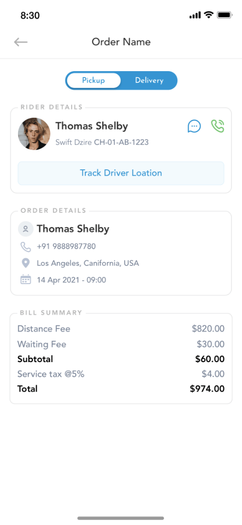 Order Status Management