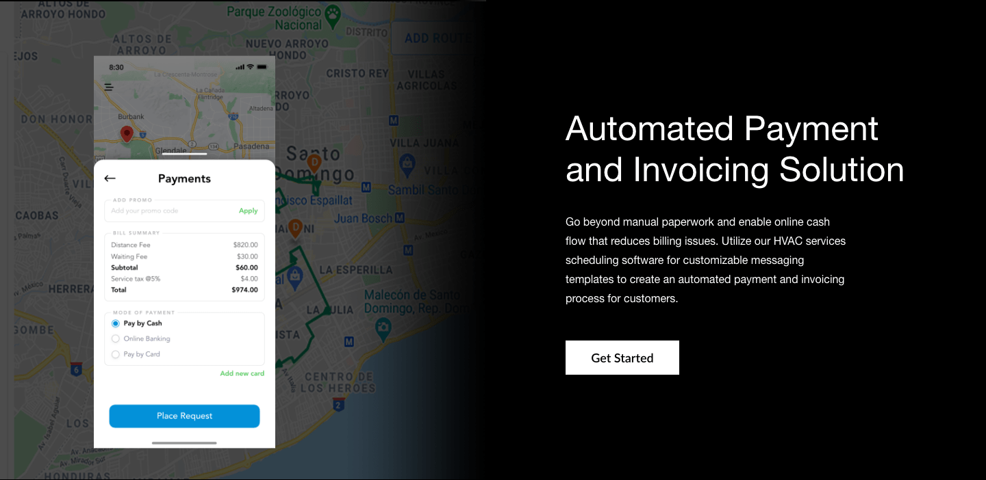 HVAC Service Scheduling Software - Offer customers with a wide-range of secure and flexible payment options.