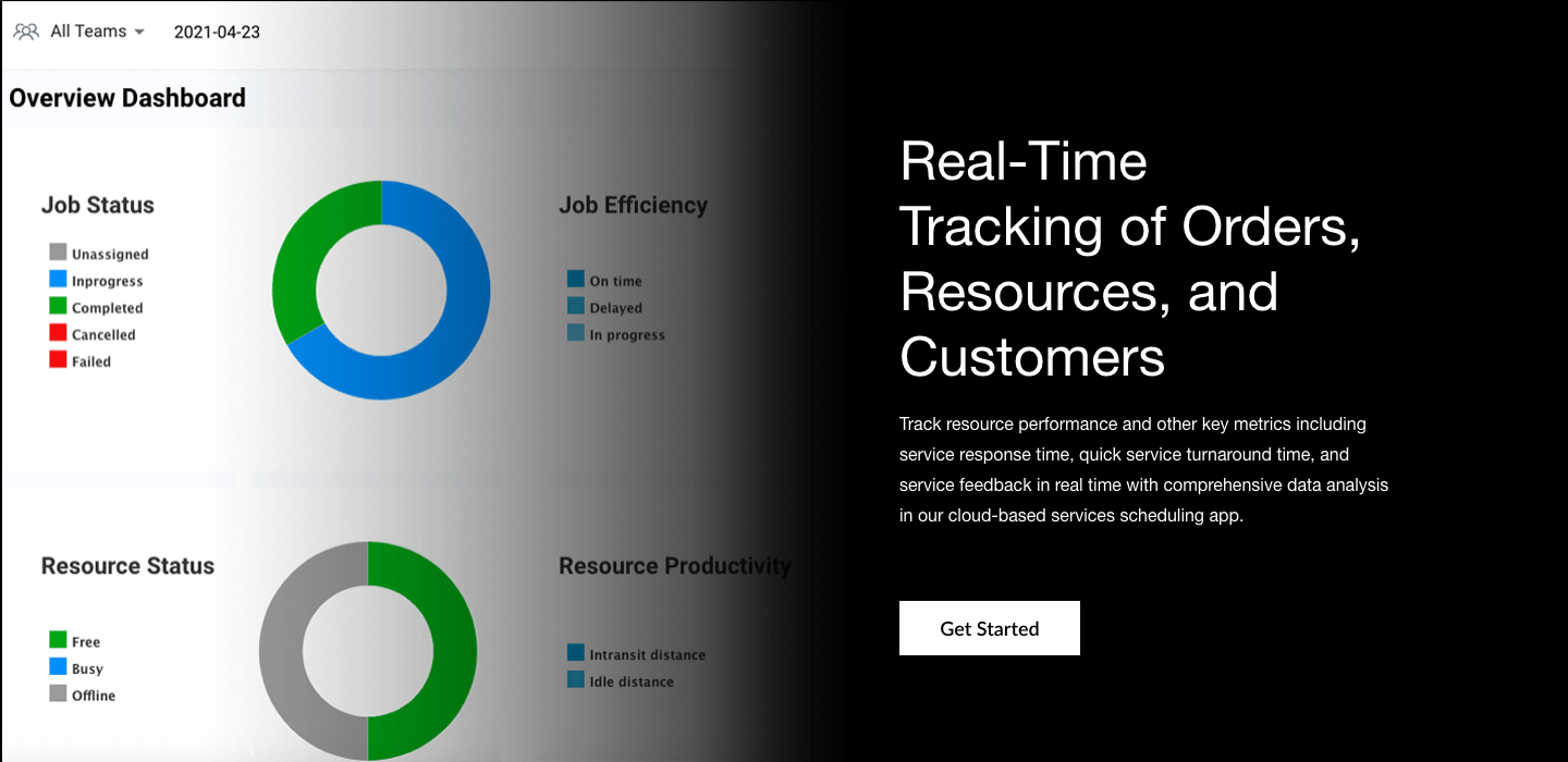 Pest Control Scheduling Software - Track technicians in real-time from the start to completion of tasks. Notify agents using push notifications.