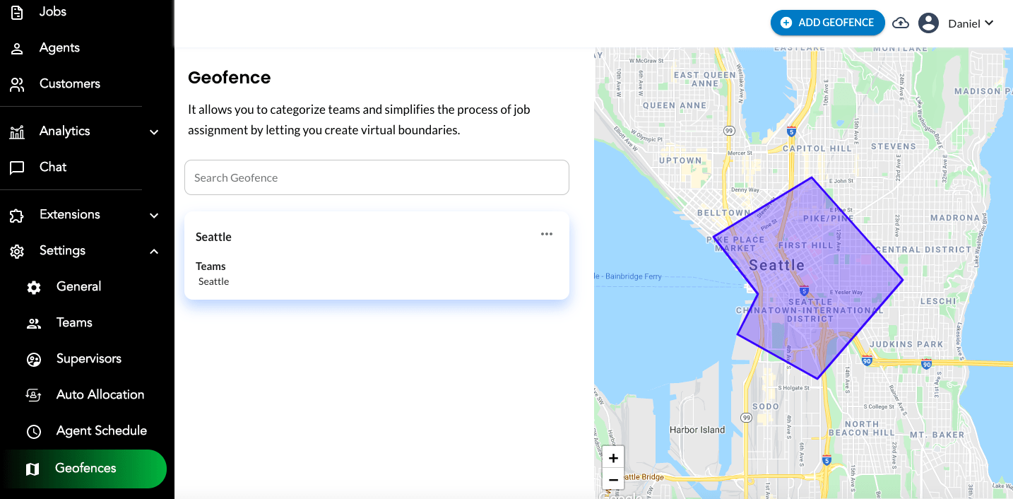 Geofencing