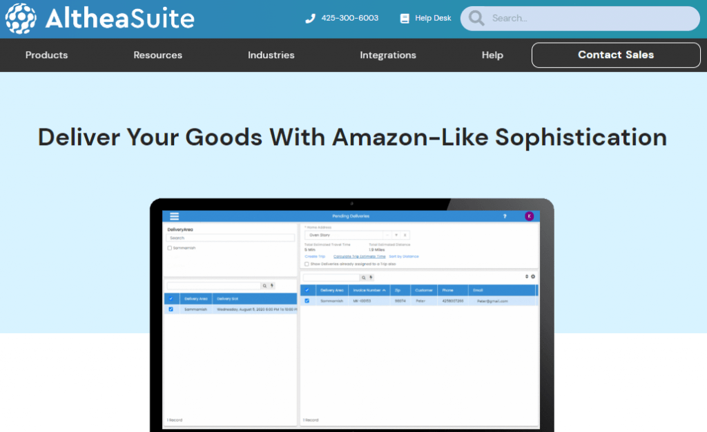 AltheaSuite webpage
